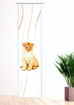 Tiger vertic Katzenbaby, Flächenvorhang Einzel